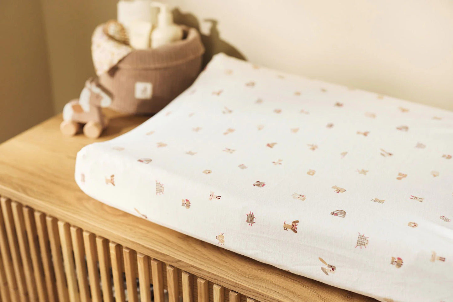 Housse matelas à langer - Animal friends