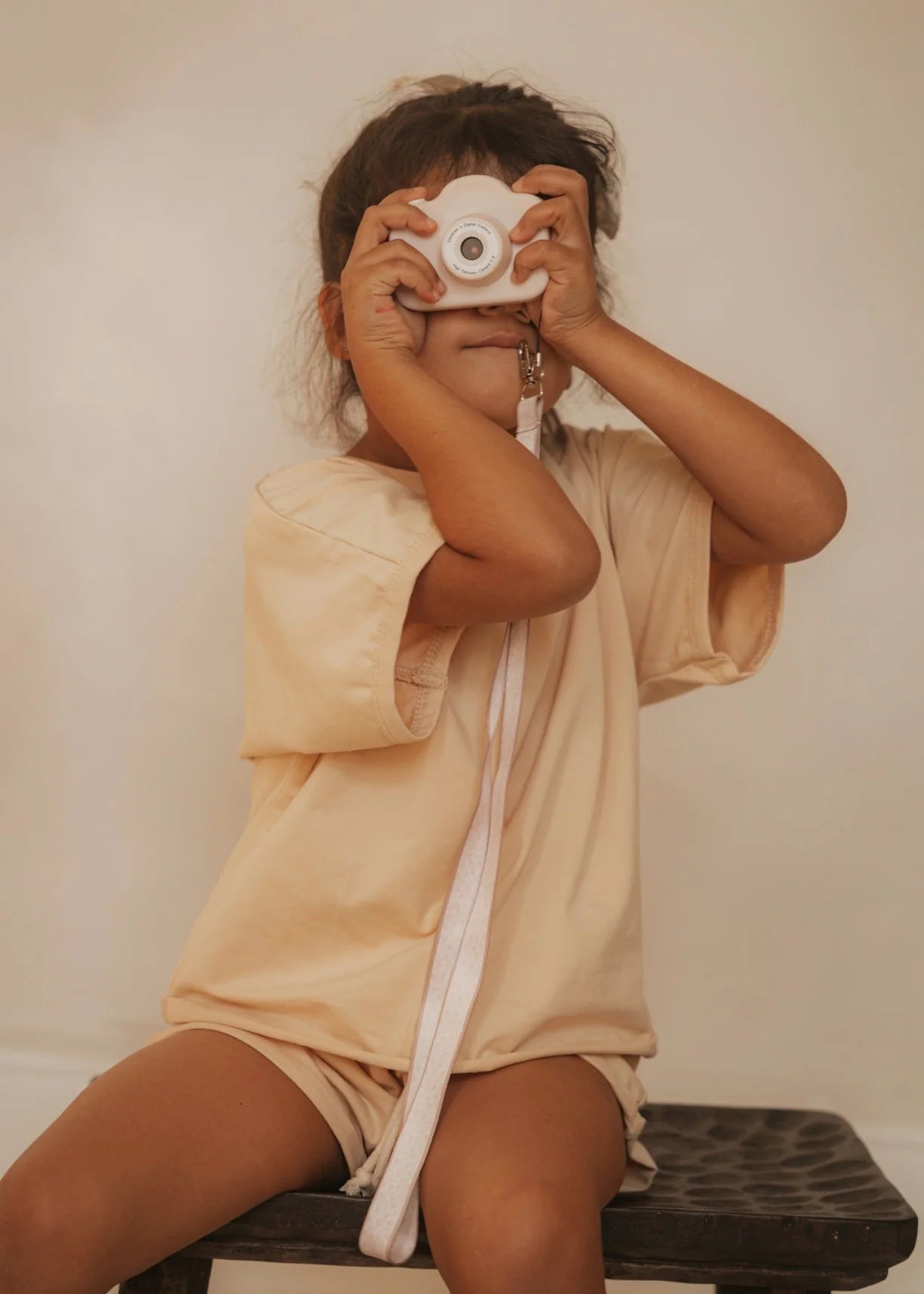 Appareil photo - Bouquet floral - Rose - Lina et Compagnie