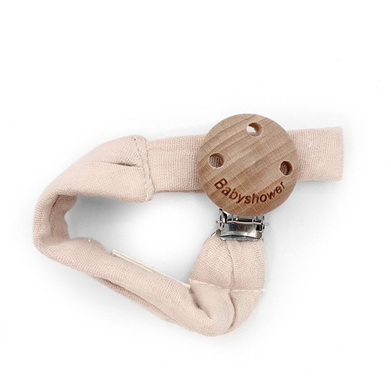 Attache Tétine en Tissu - Nude Powder - Lina et Compagnie