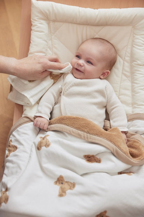 COUVERTURE BÉBÉ JERSEY 100 X 150 CM - TEDDY BEAR - Lina et Compagnie