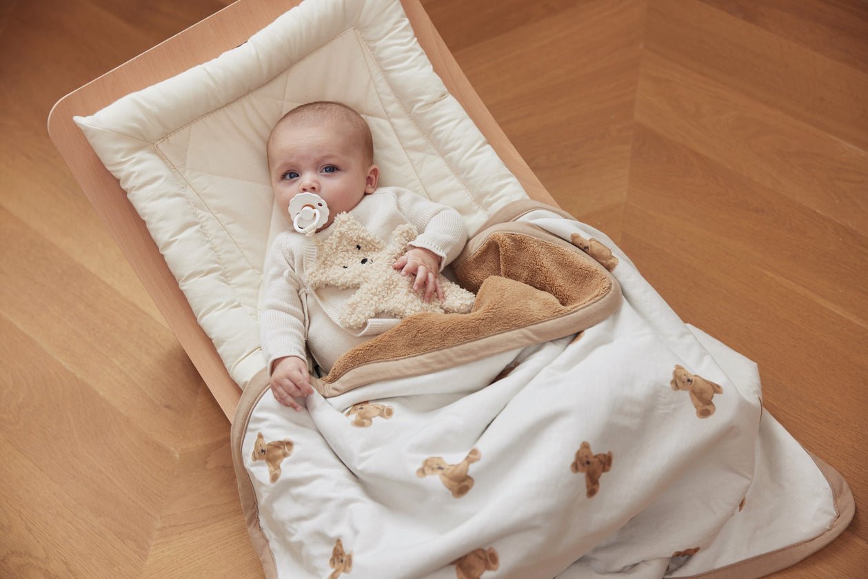 COUVERTURE BÉBÉ JERSEY 100 X 150 CM - TEDDY BEAR - Lina et Compagnie