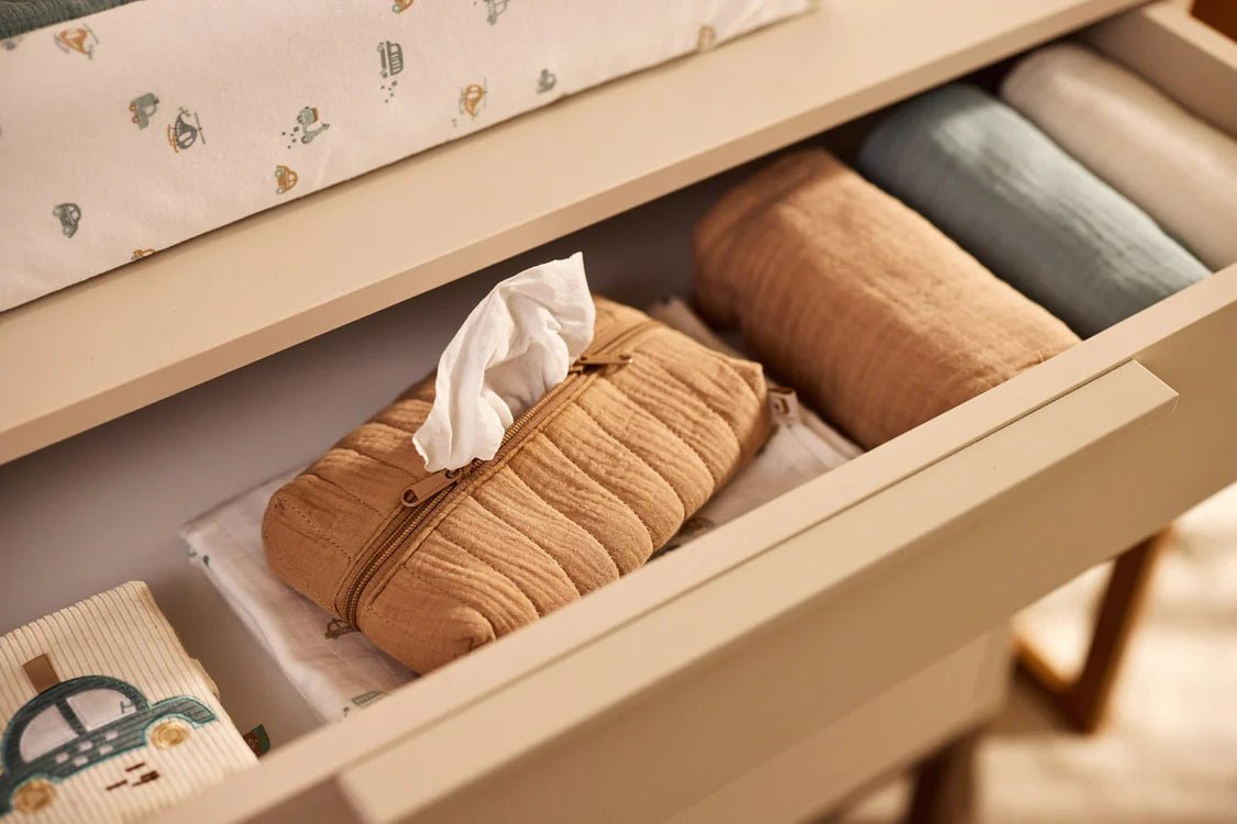 Housse pour lingettes - Biscuit - Lina et Compagnie