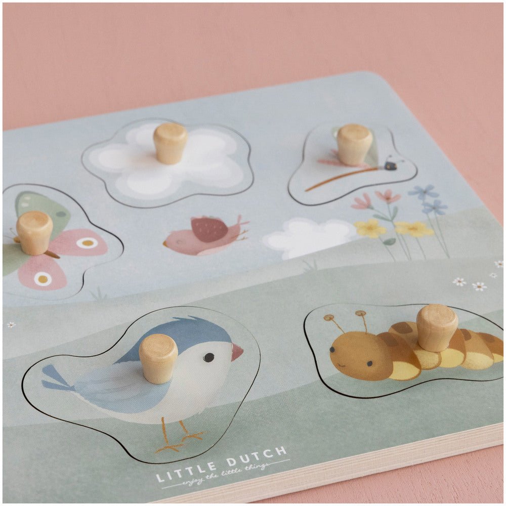 Puzzle Tactile - Flowers & Butterflies - Lina et Compagnie