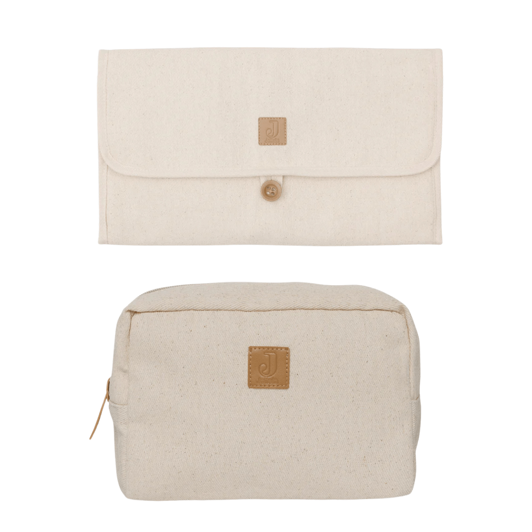 Tapis à langer & Trousse de soin - Twill natural - Lina et Compagnie