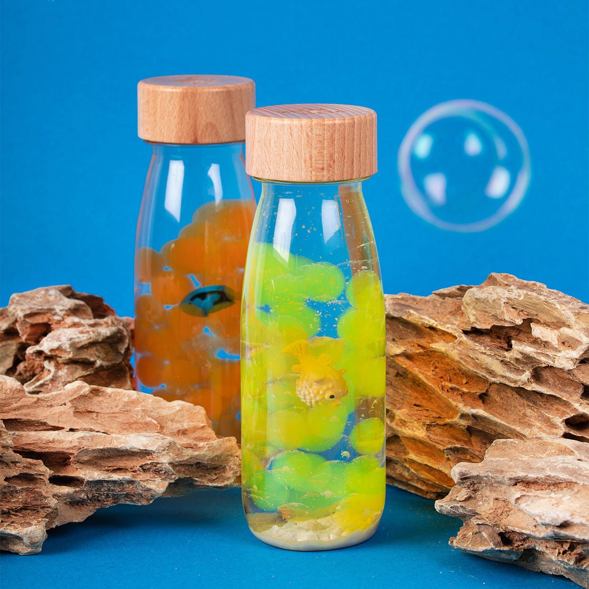 Bouteille Sensorielle Sonore - Poisson Chirurgien Bleu - Lina et Compagnie