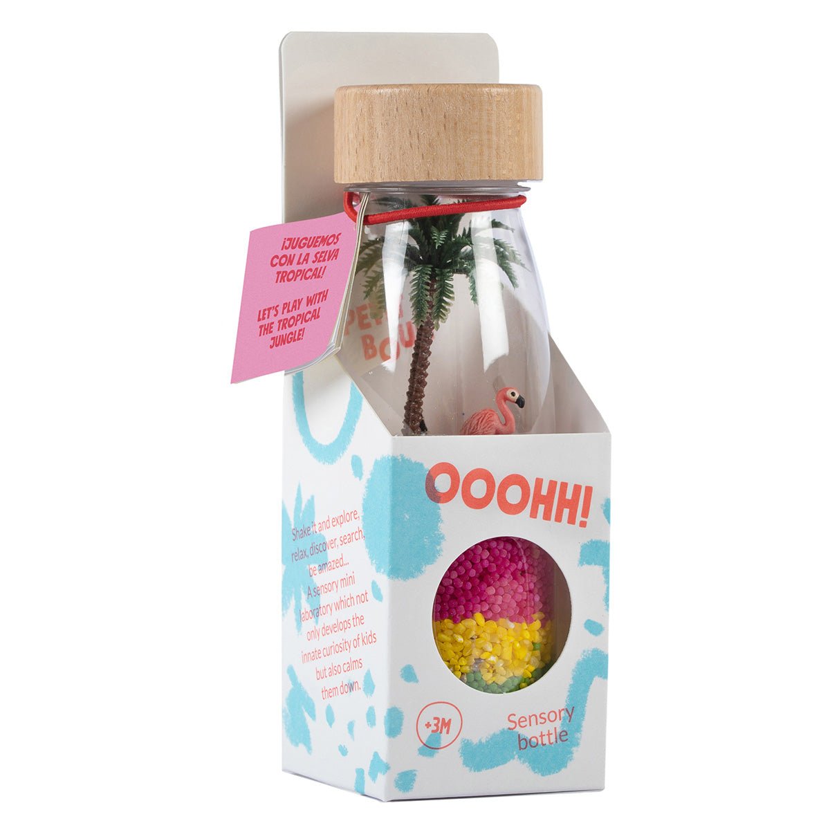 Bouteille Sensorielle Spy - Flamand Rose - Lina et Compagnie