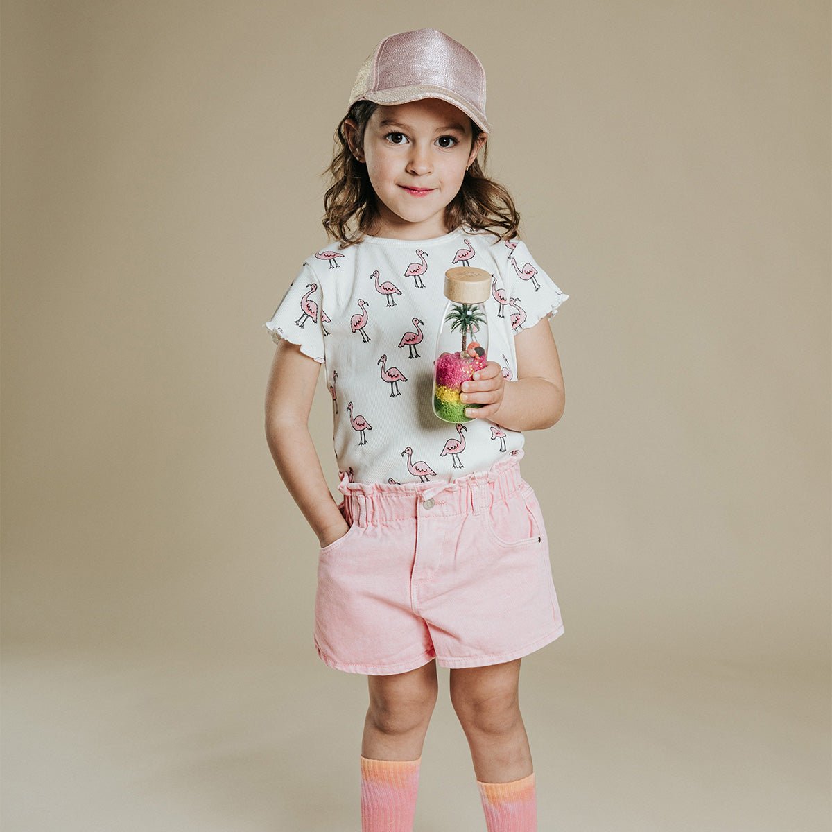Bouteille Sensorielle Spy - Flamand Rose - Lina et Compagnie