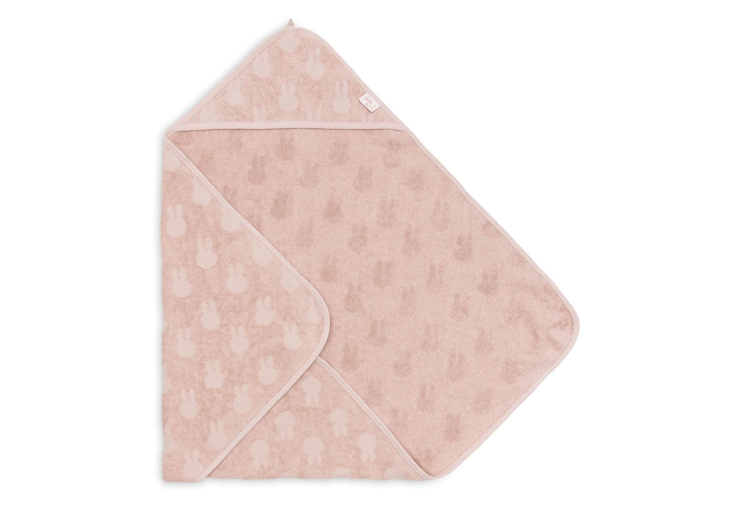 cape de bain bébé motif Miffy Wild Rose 75x75 cm