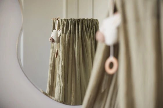 Ciel de lit Vintage 155cm - Olive Green - Lina et Compagnie