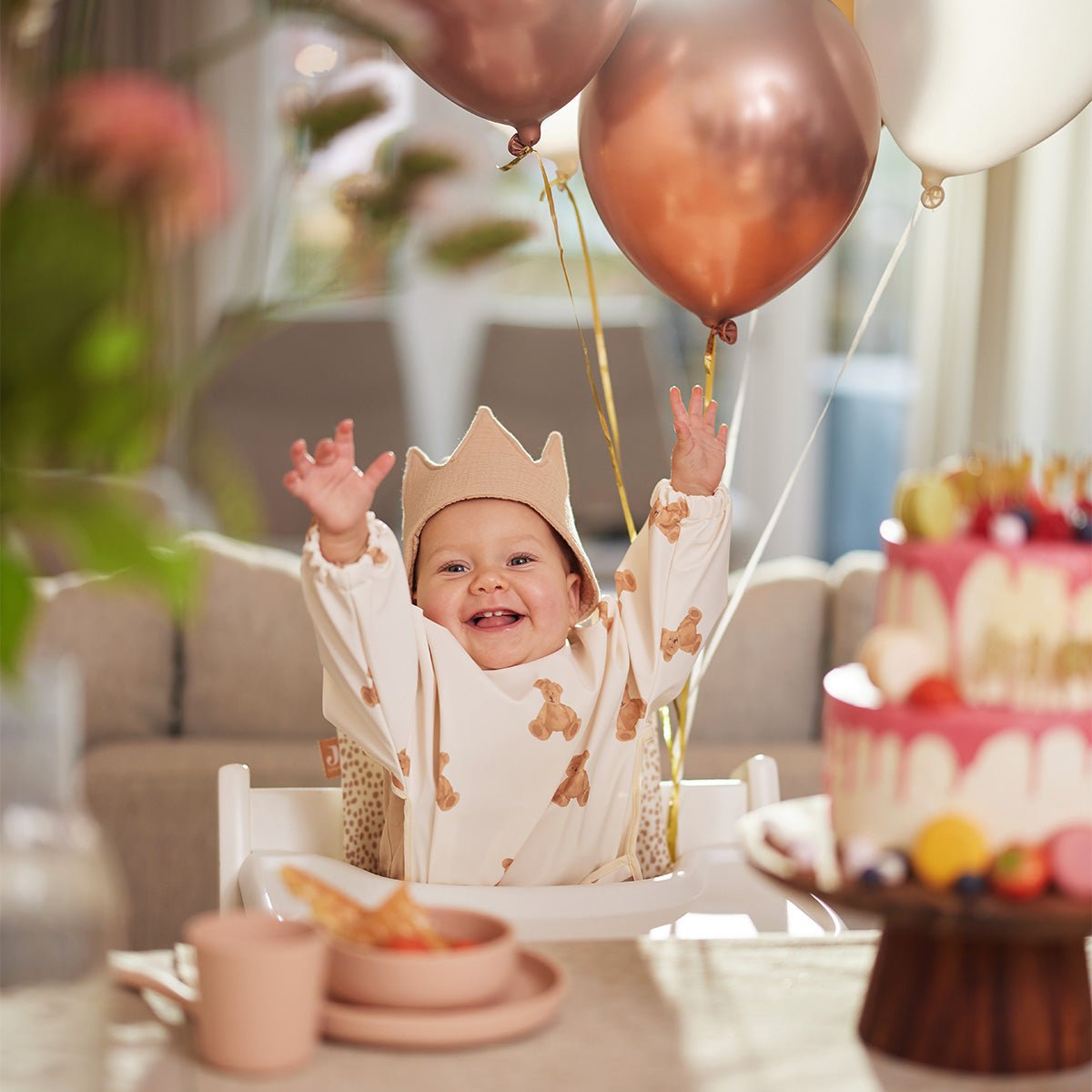 Couronne d'Anniversaire Party Collection - Biscuit - Lina et Compagnie