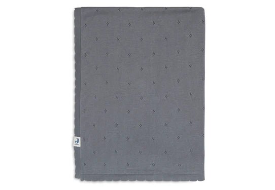 Couverture Bébé 100 x 150 cm Pointelle - Gris - Lina et Compagnie