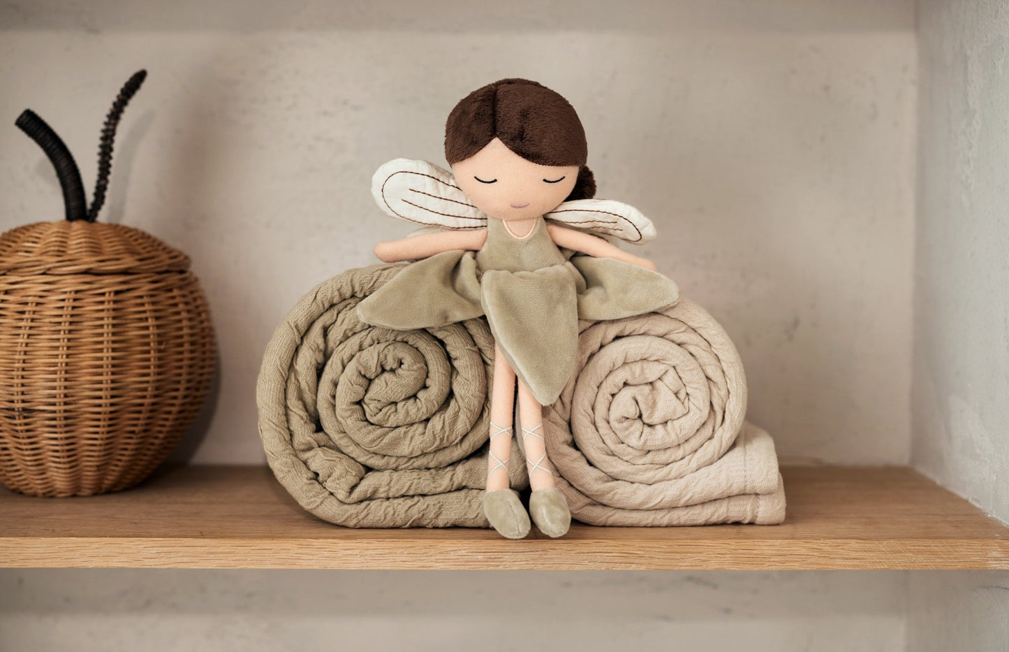 Couverture Berceau 75x100 cm Soft Waves - Nougat - Lina et Compagnie