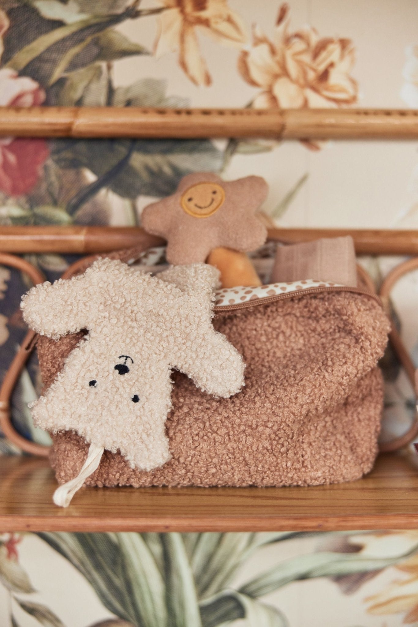 Doudou Attache Tétine Teddy Bear - Naturel - Lina et Compagnie