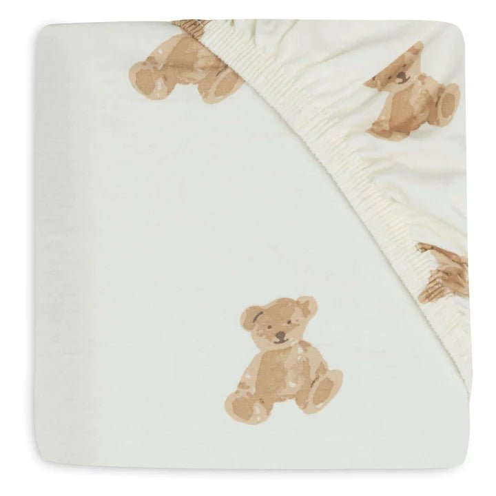 Drap-housse Jersey 60 X 120cm - Teddy Bear - Lina et Compagnie