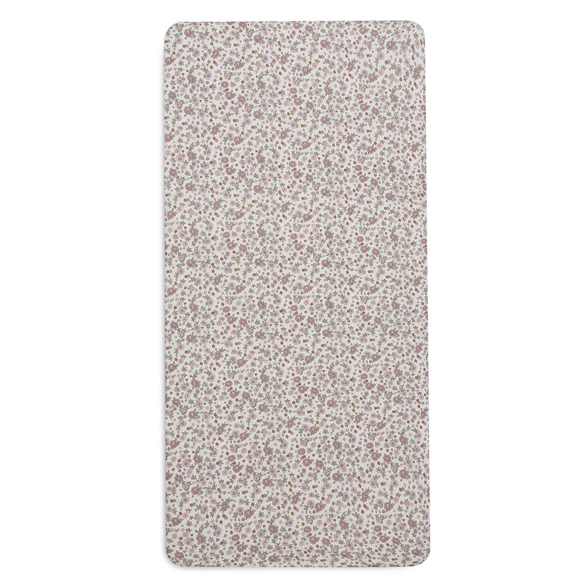 Drap-housse Jersey 70/75 X 140/150 cm - Retro Flowers - Lina et Compagnie