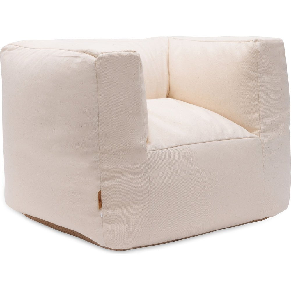 Fauteuil Pouf Enfant Twill - Naturel - Lina et Compagnie