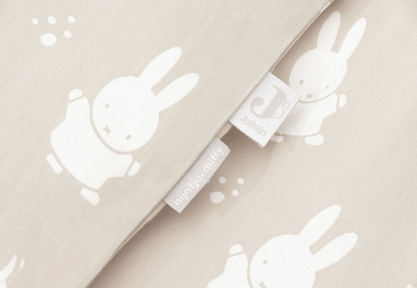 Housse de couette et taie 100x140cm Miffy - Nougat - Lina et Compagnie