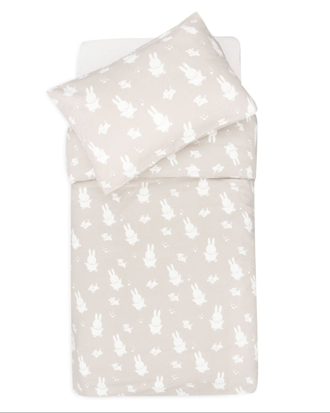 Housse de couette et taie 100x140cm Miffy - Nougat - Lina et Compagnie