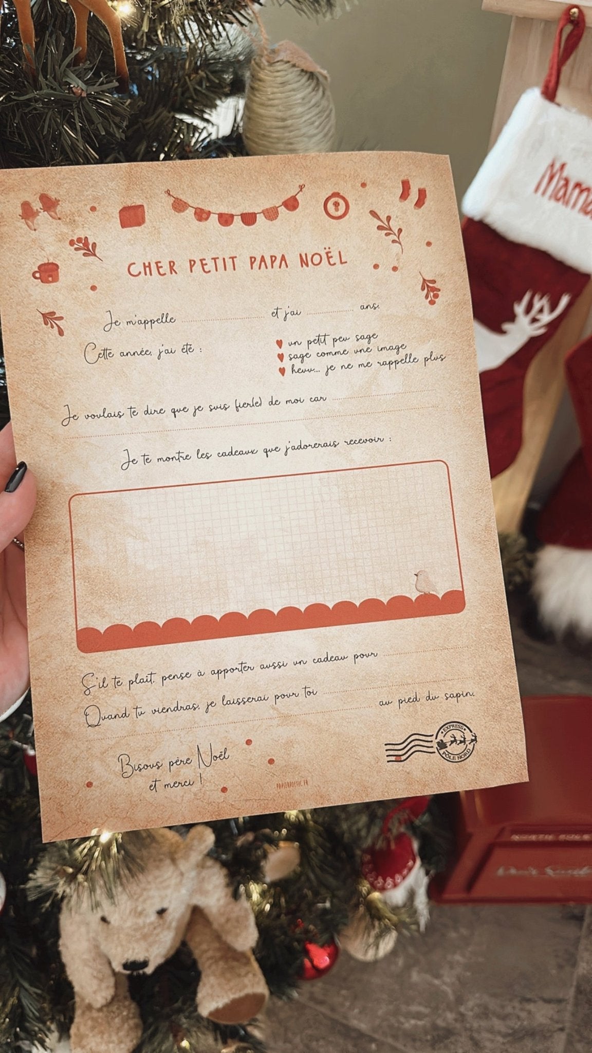 Lettre au Père Noël - Lina et Compagnie