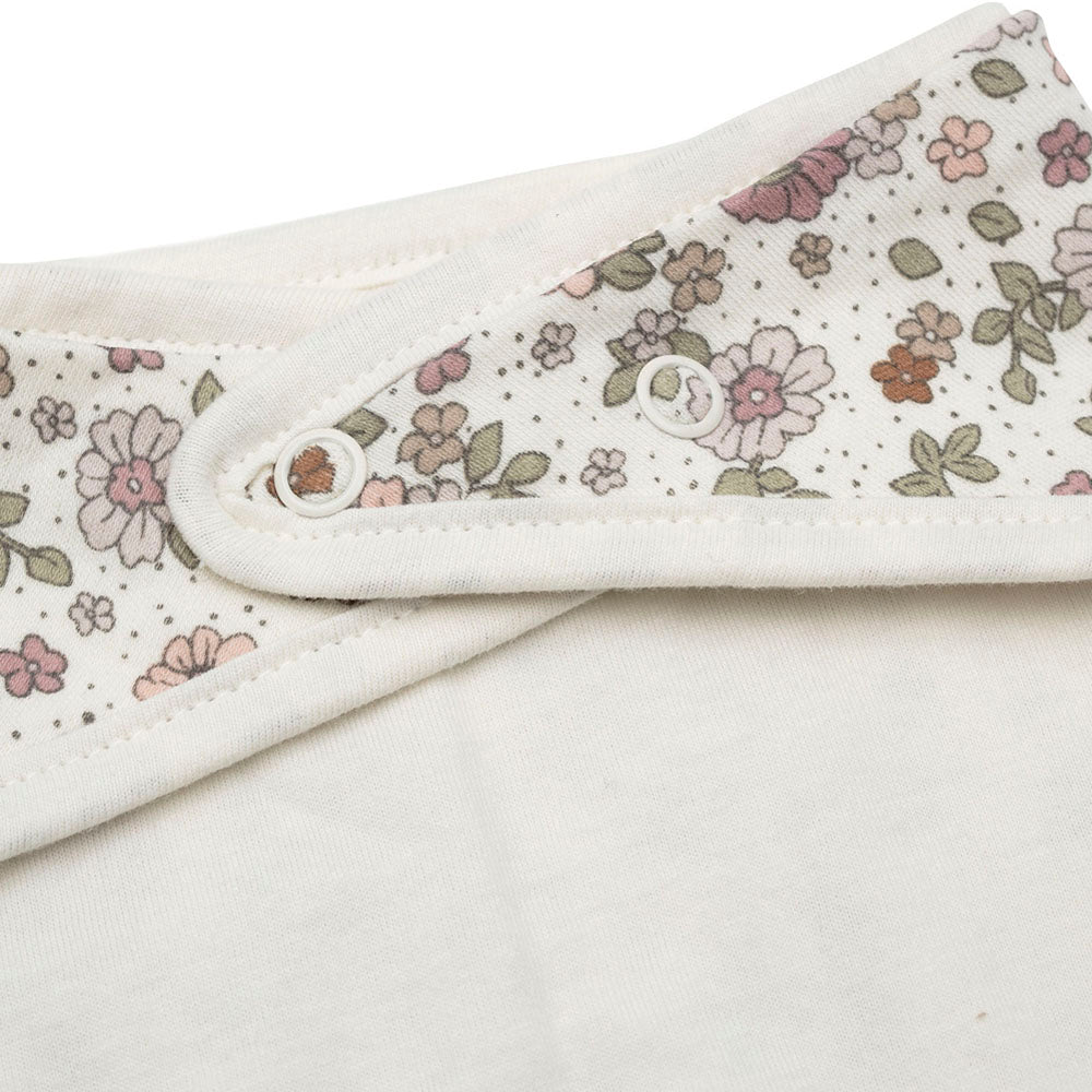 Lot de 2 Bavoirs Bandana - Retro Flowers - Lina et Compagnie
