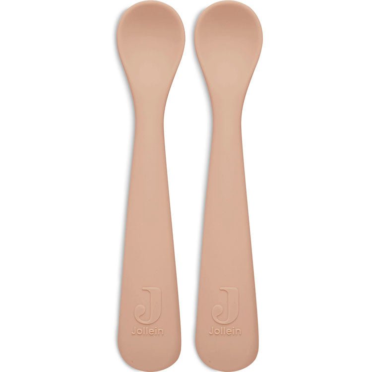 Lot de 2 Cuillères en Silicone - Rose - Lina et Compagnie