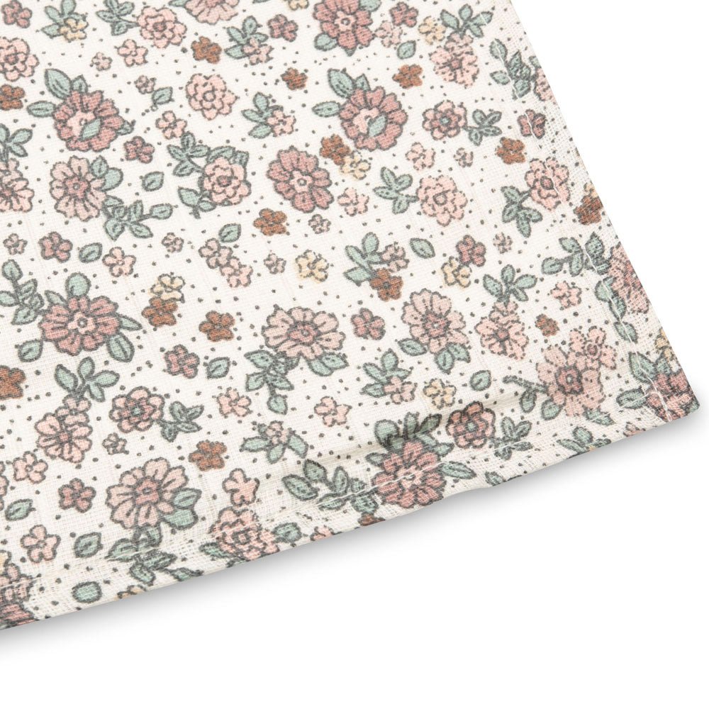 Lot de 2 Maxi Langes en gaz de coton - Retro Flowers - Lina et Compagnie