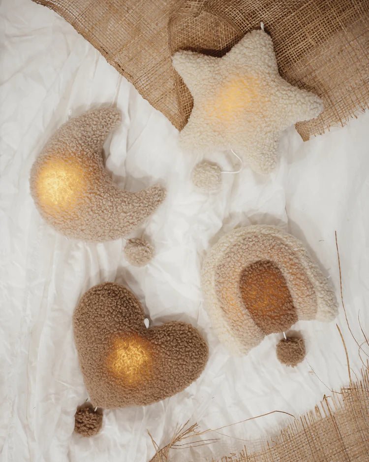 Mobile Musical et Veilleuse Buggies Coeur - Biscuit - Lina et Compagnie