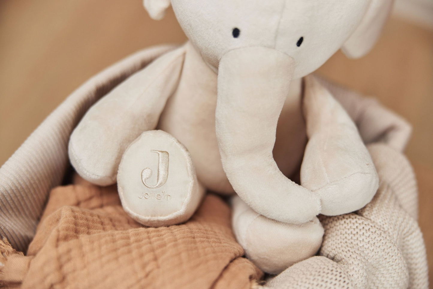 Peluche Éléphant - Nougat - Lina et Compagnie
