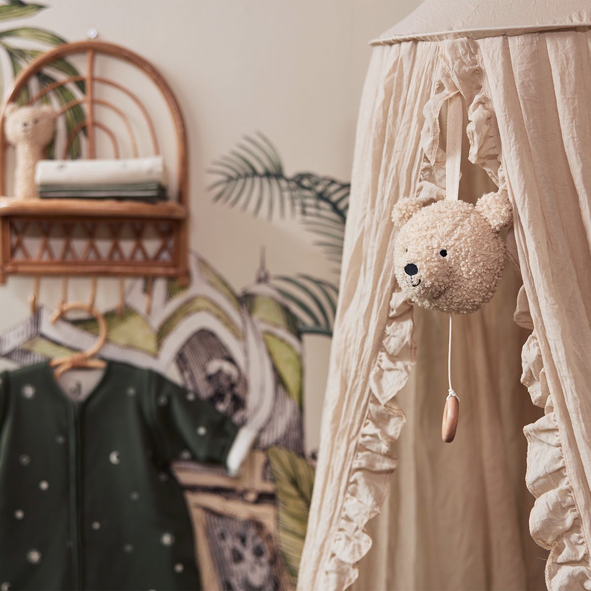 Peluche Musicale Teddy Bear - Naturel - Lina et Compagnie