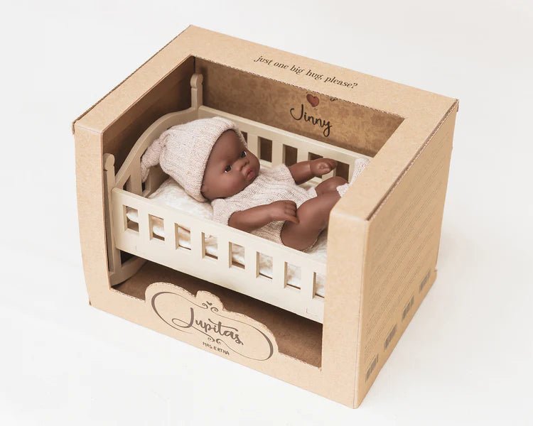 Poupée Jinny Lupitas avec Berceau - Lina et Compagnie