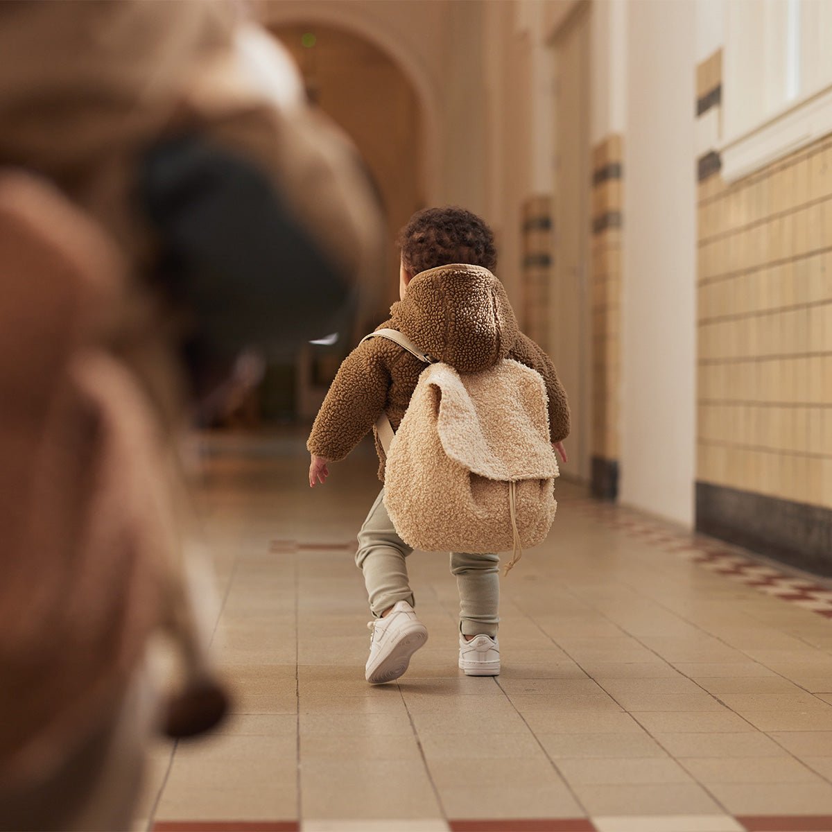 Sac à Dos Bouclé - Naturel - Lina et Compagnie