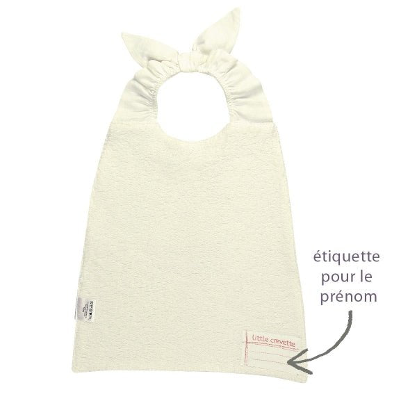Serviette Bavoir Pompon - Lina et Compagnie