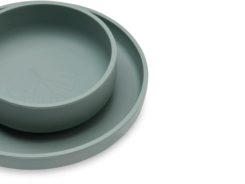 Set Repas en silicone 4 pièces - Ash Green - Lina et Compagnie