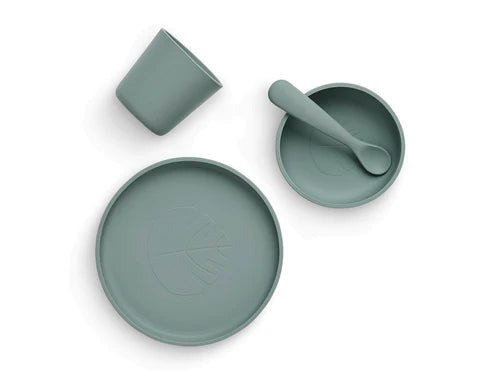 Set Repas en silicone 4 pièces - Ash Green - Lina et Compagnie