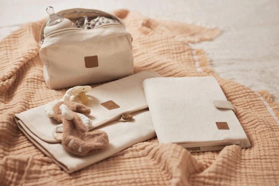 Tapis à Langer Nomade - Twill Naturel - Lina et Compagnie