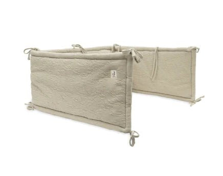 Tour de lit / Tour de parc 180x30cm Soft Waves - Olive green - Lina et Compagnie