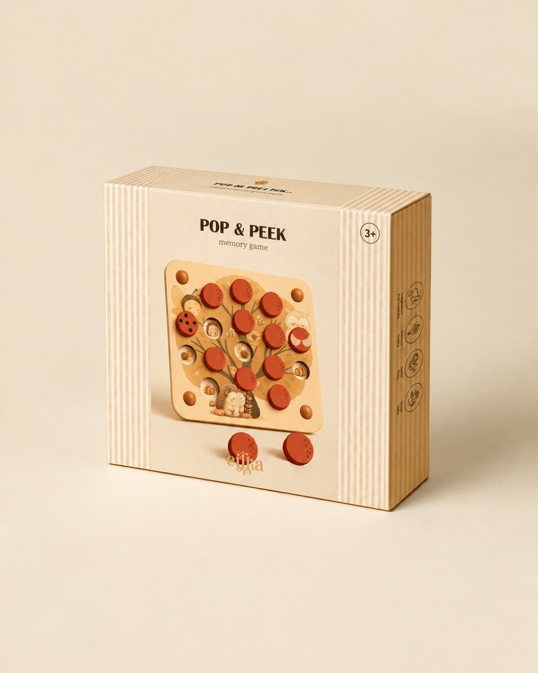 Jeu de mémoire en bois - Pop & Peek