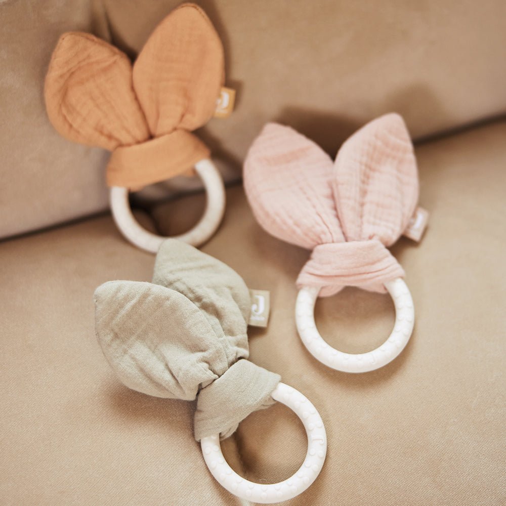 Anneau de Dentition en Silicone Lapin - Wild Rose - Lina et Compagnie