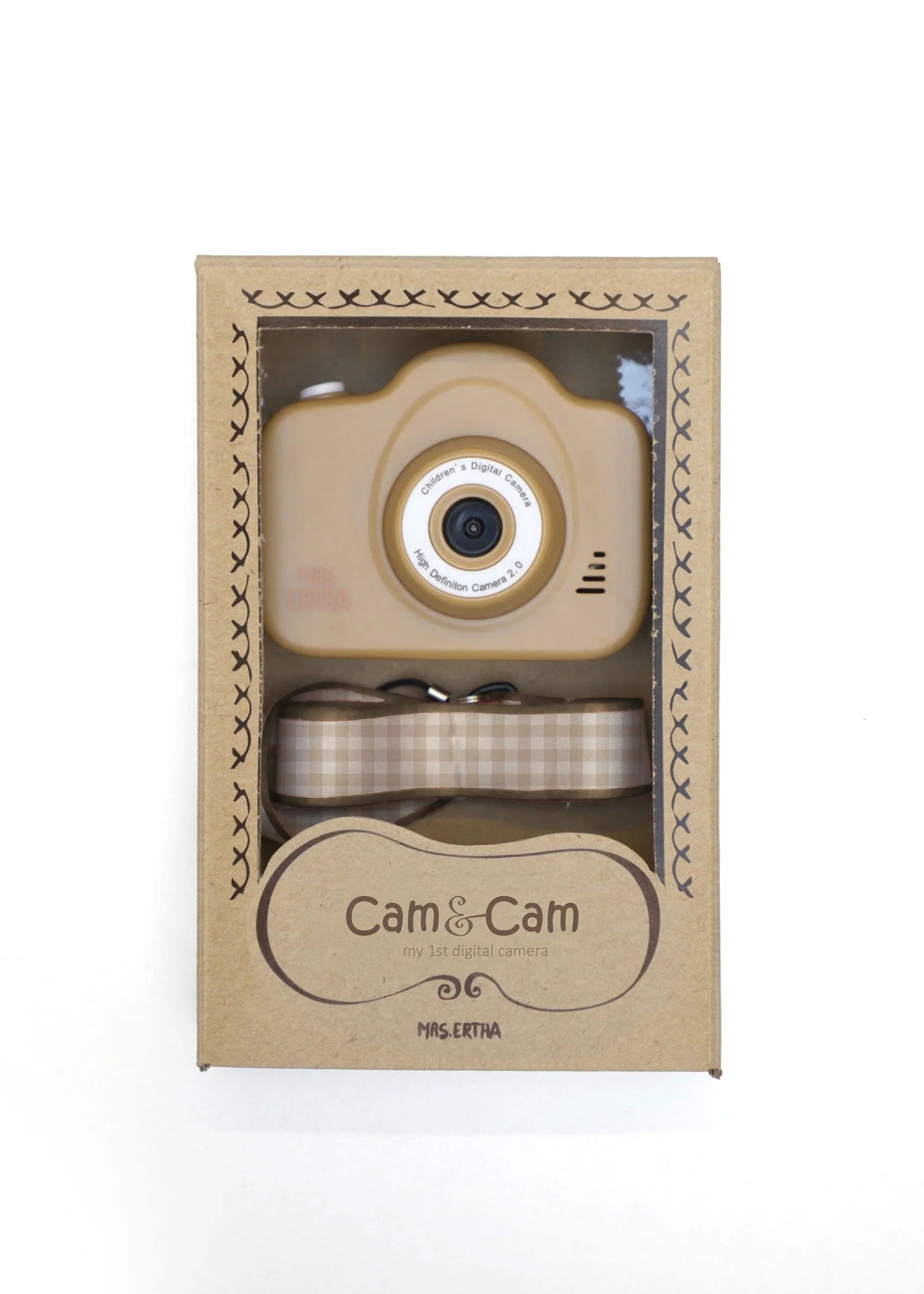 Appareil photo - Soft squares - Caramel - Lina et Compagnie