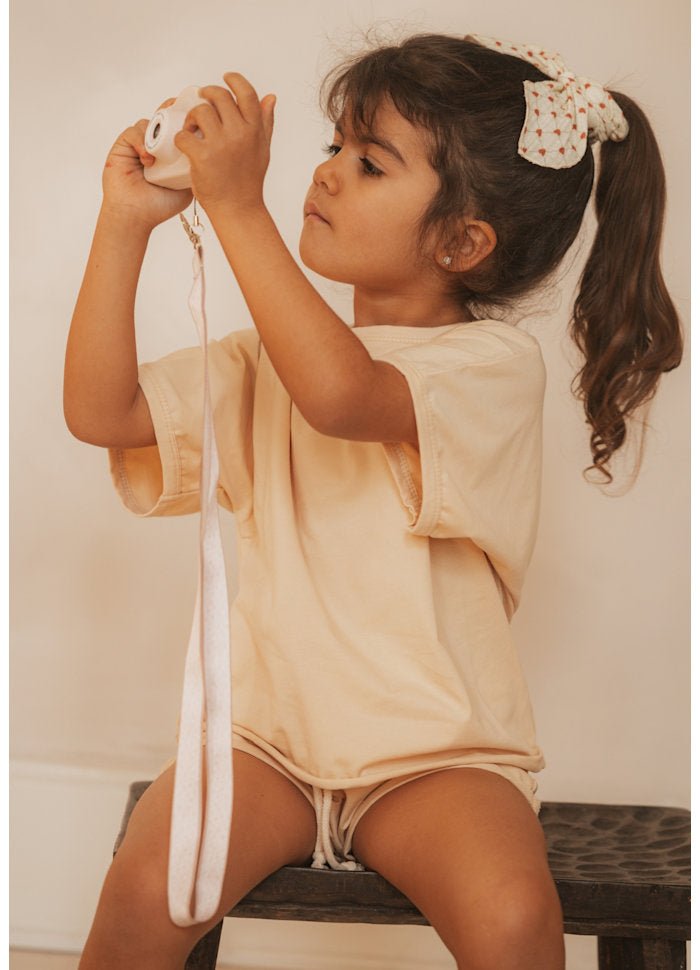 Appareil photo - Strawberries Mood - Ivoire - Lina et Compagnie