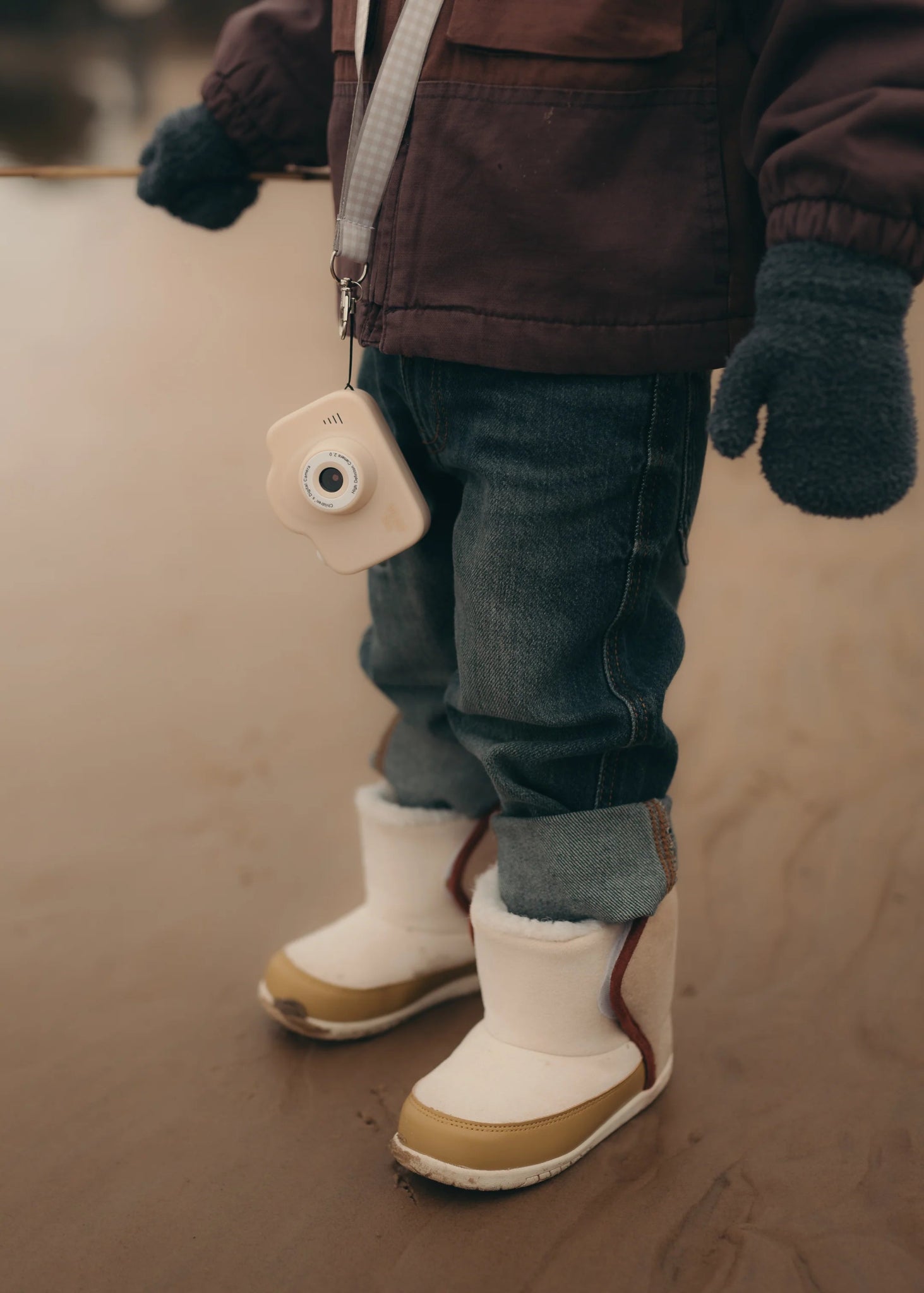 Appareil photo - Vintage Squares - Ivoire - Lina et Compagnie