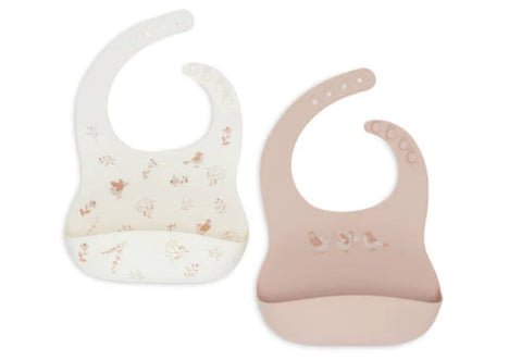 Bavoirs en silicone - Lovely birds - Lina et Compagnie