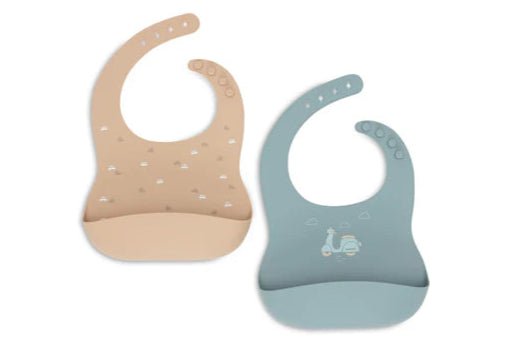 Bavoirs en silicone - On the go - Lina et Compagnie