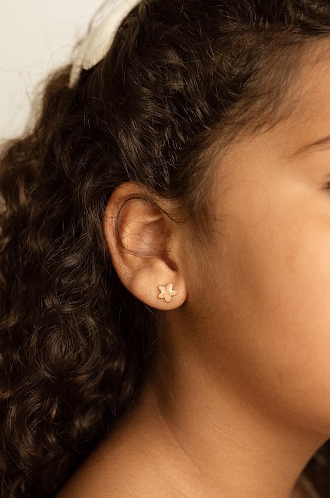 Boucles d'oreilles à tige - Golden flora - Lina et Compagnie