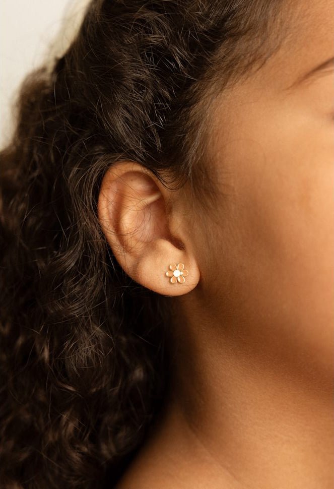 Boucles d'oreilles à tige - Little daisy - Lina et Compagnie