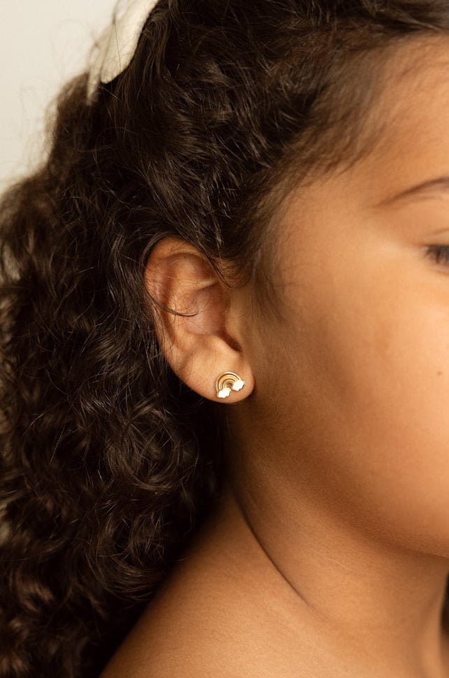 Boucles d'oreilles à tige - Rainbow dreams - Lina et Compagnie