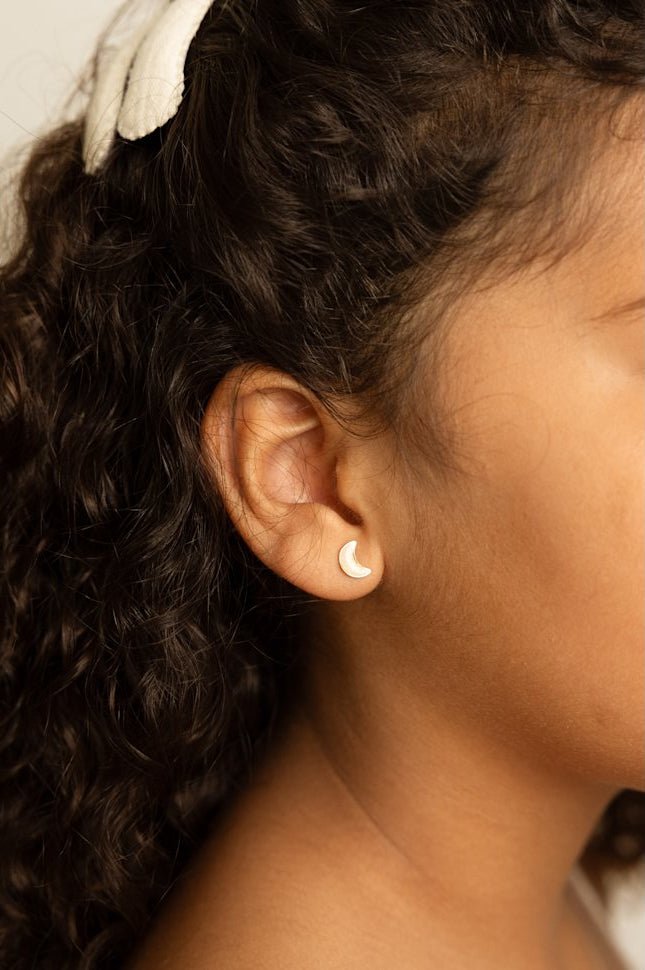 Boucles d'oreilles à tige - Shiny moon - Lina et Compagnie