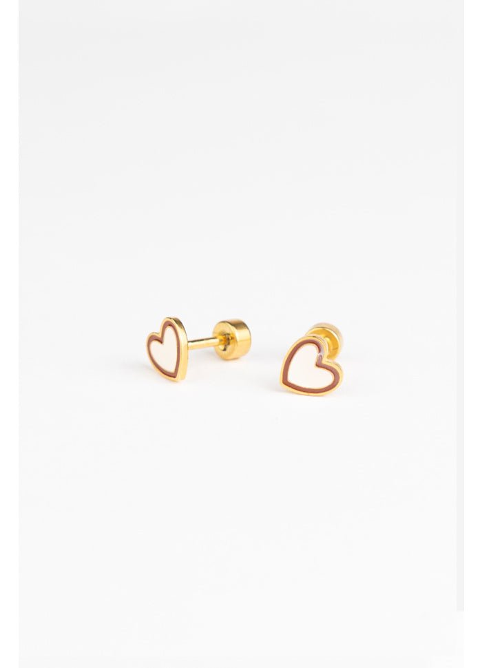 Boucles d'oreilles - Duo heart - Lina et Compagnie