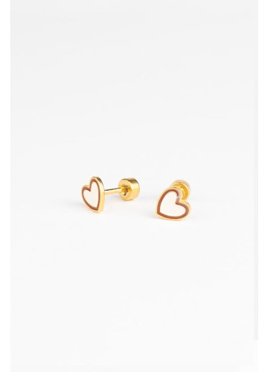 Boucles d'oreilles - Duo heart - Lina et Compagnie