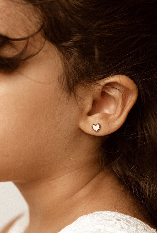 Boucles d'oreilles - Duo heart - Lina et Compagnie